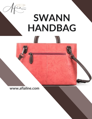Step Out in Style with the Beautifully Designed Swann Handbag
