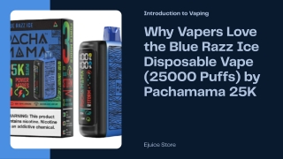 Why Vapers Love the Blue Razz Ice Disposable Vape