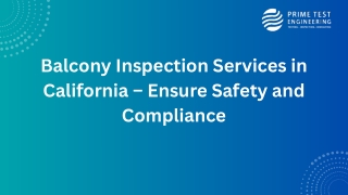 Balcony Condition Assessment for Safe Structures | Book Today