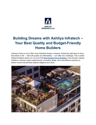 Leading Construction Companies in India