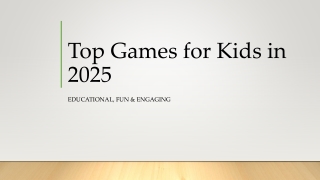 Top Games for Kids in 2025