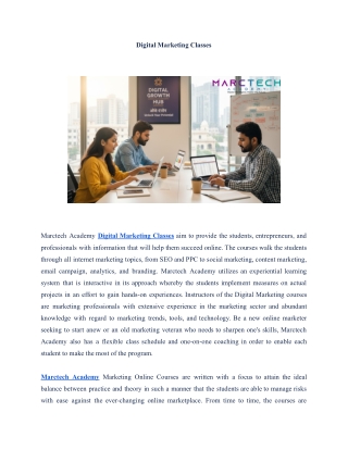 Digital Marketing Classes