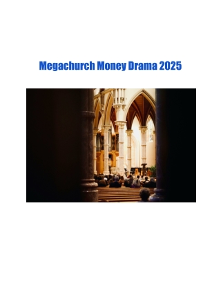 Megachurch Money Drama 2025