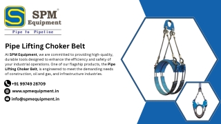 Pipe Lifting Choker Belt