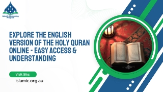 Explore the English version of the Holy Quran online - Easy Access & Understanding
