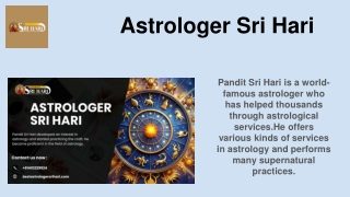 Astrologer Sri Hari
