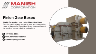 Pinion Gear Boxes