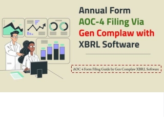 Easily File the AOC-4 Form with Gen Complaw Using XBRL Software