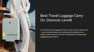 Best Travel Luggage Carry On