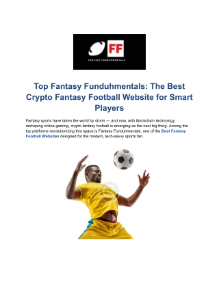 Blockchain Fantasy Football | Real Performance, Real Value