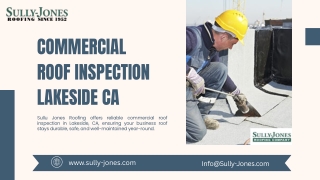 Commercial Roof Inspection Lakeside CA