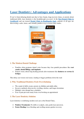 Laser Dentistry Advantages and Applications