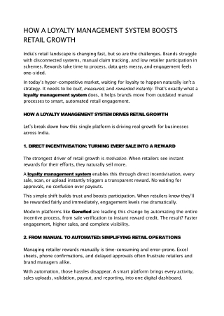 How a Loyalty Management System Drives Retail Growth