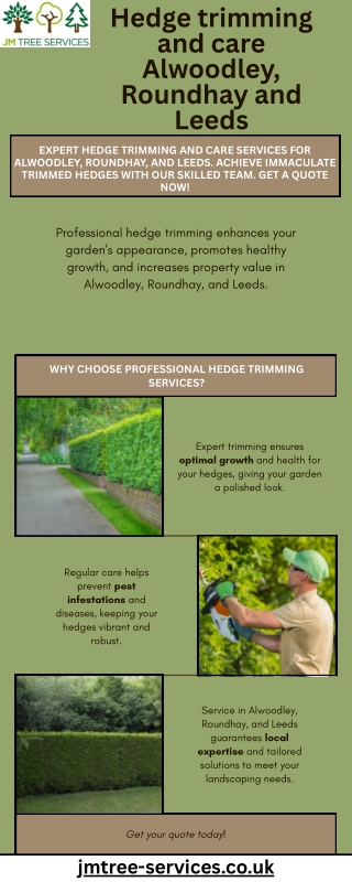 Best Hedge trimming and care Alwoodley, Roundhay and Leeds