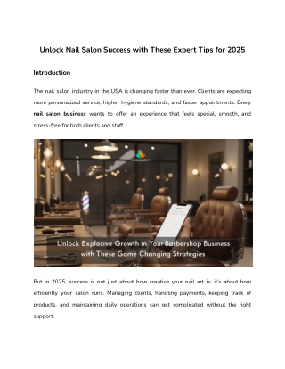 Unlock Nail Salon Success with These Expert Tips for 2025