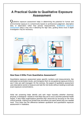 A Practical Guide to Qualitative Exposure Assessment