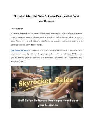 Skyrocket Sales_ Nail Salon Software Packages that Boost your Business