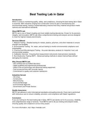 Best_Testing_Lab_in_Qatar