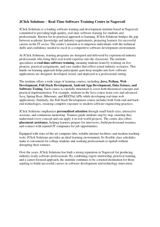 Python Training Centre in nagercoil