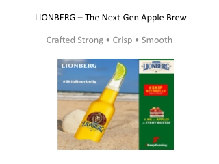 LIONBERG Apple Beer | Premium 8% Crafted Strong, Crisp &amp; Smooth