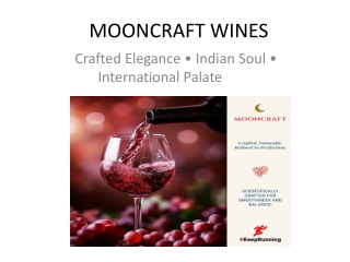 Mooncraft Wines | Premium Fusion &amp; Classic Wines