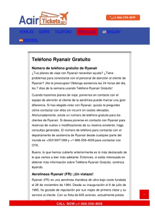 Cómo contactar con el servicio de atención al cliente de Ryanair