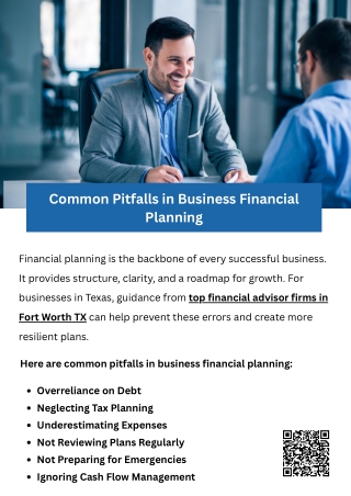 Common Pitfalls in Business Financial Planning
