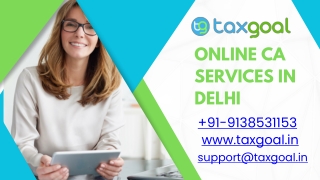 Online CA Services in Delhi
