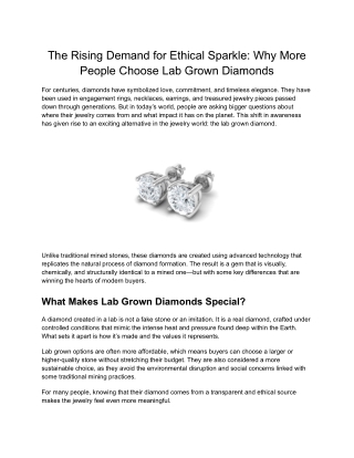 Affordable Cultured Diamonds with Natural Brilliance | ShopQSE
