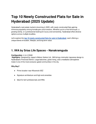 luxury apartments in hyderabad