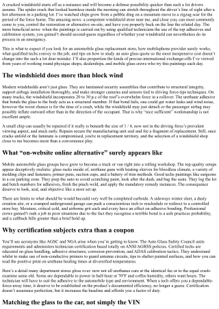 Windshield Shop Near Me: On-Site Replacement Backed through Certified Techs