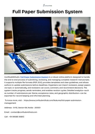 Full Paper Submission System