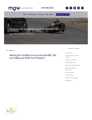 Motorcycle Accident Lawyer Fayetteville