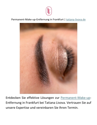 Permanent make up Frankfurt | tatiana-livova.de