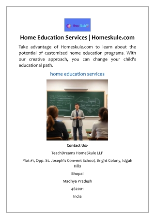 Home Education Services | Homeskule.com