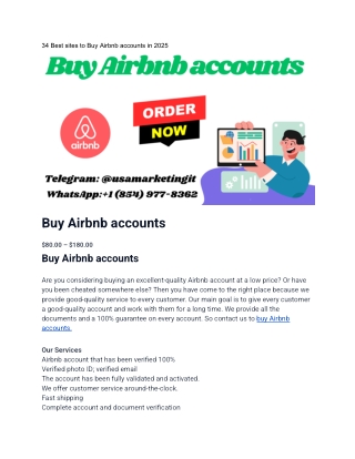 34 Best sites to Buy Airbnb accounts in 2025
