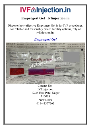 Emprogest Gel Ivfinjection.in