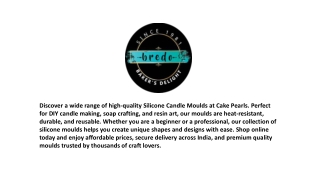 Silicone Candle Moulds – Shop Premium, Reusable Moulds for Candle Making