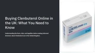 buy Clenbuterol UK online