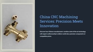 China CNC Machining Services