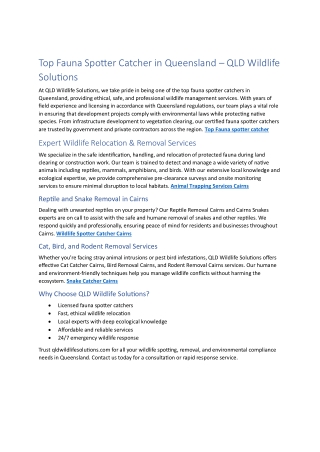 Feral Cat Traps Cairns