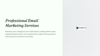 Email Marketing Services
