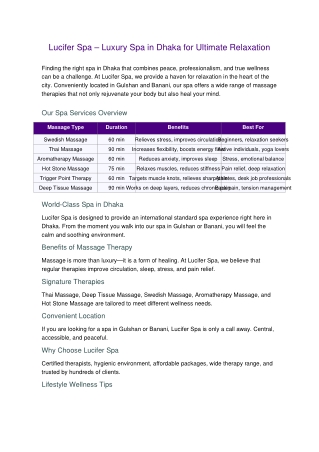 Lucifer Spa – Holistic Health, Massage, and Self-Care Experts