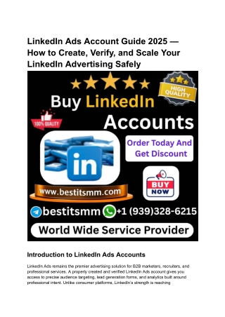 Introduction to bu,ying LinkedIn Ads Accounts - Copy