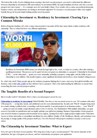 How Long Does It Take to Get a Second Passport?