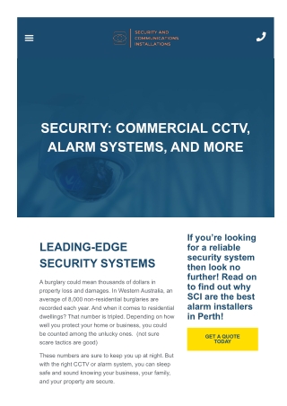 Commercial Cctv Perth