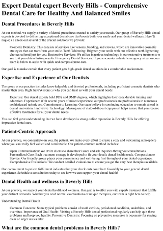 Dental Group of Beverly Hills