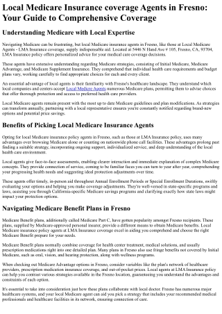 Local Medicare Agents