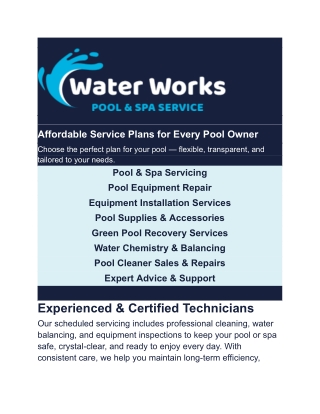 Mobile Pool Services in Australia