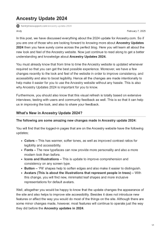 familytreesupport.com-Ancestry Update 2024